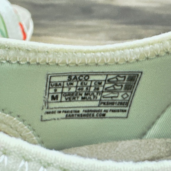 NIB Earth Origins Saco 9M Slingback Comfort Sport Sandals Green Multi - Picture 11 of 12